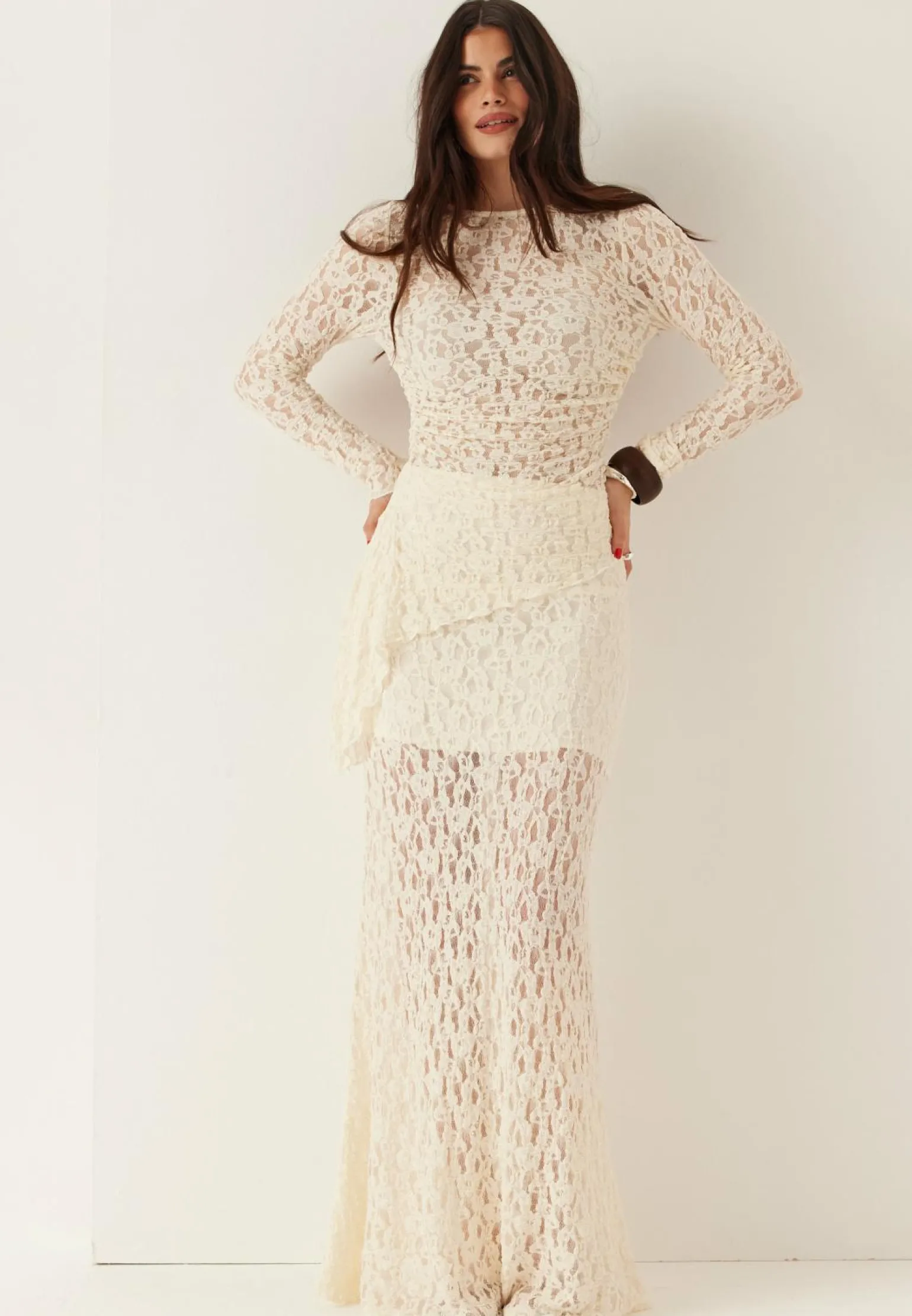 Asymmetric Lace Top