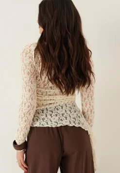 Asymmetric Lace Top