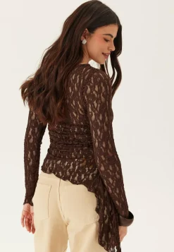 Asymmetric Lace Top