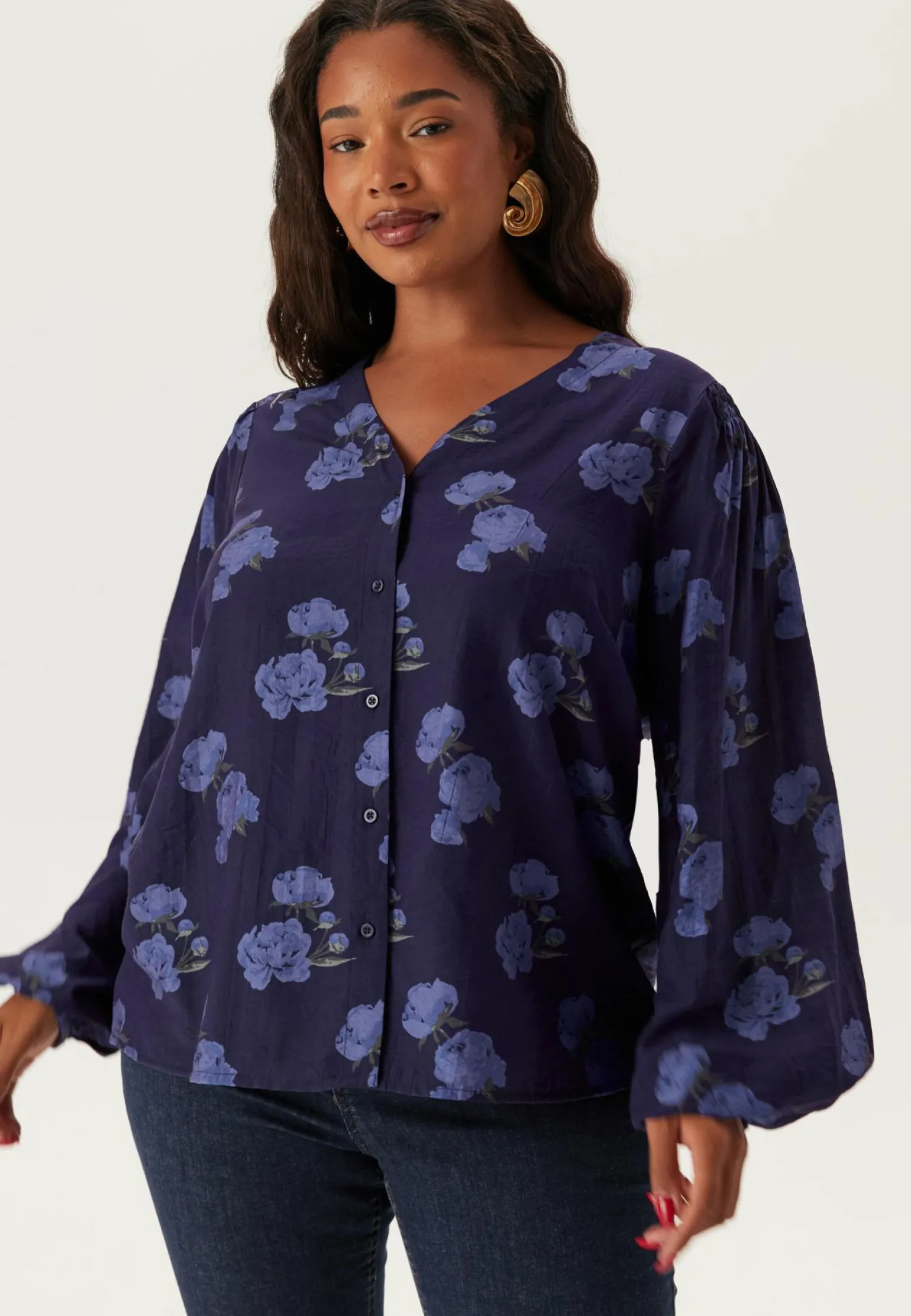Balloon Sleeve Blouse
