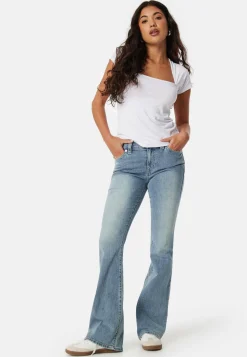 Becca Mid Rise Bootcut Flap