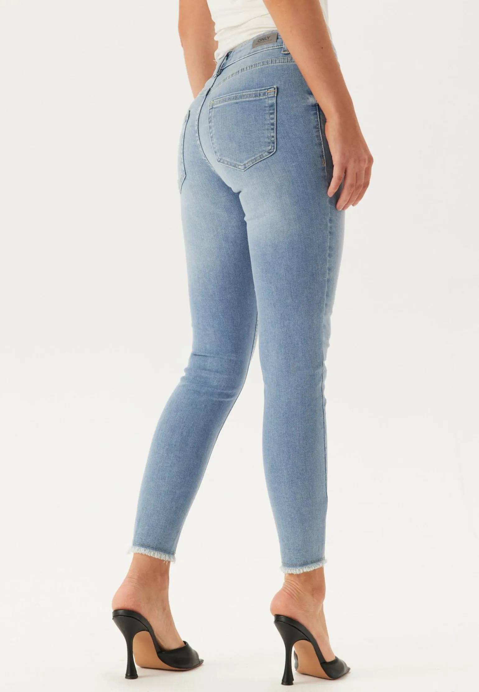 Blush Life Mid Raw Jeans