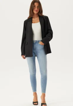 Blush Life Mid Raw Jeans