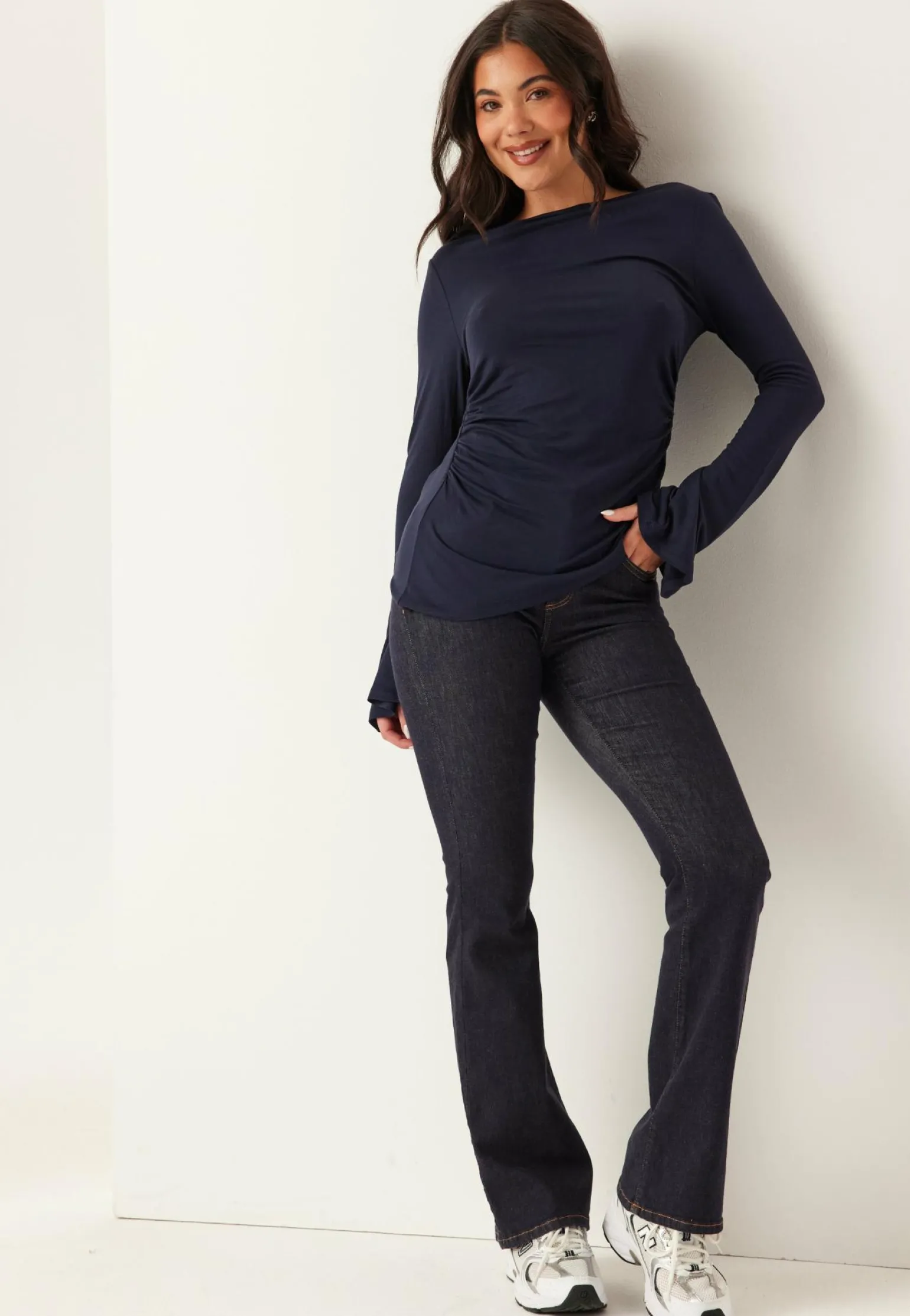 Boat Neck Asymmetric Top