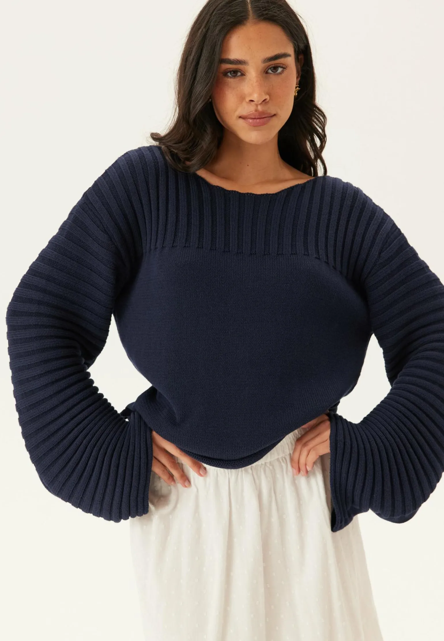 Boatneck Knitted Sweater