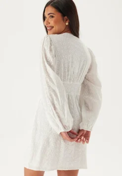 Broderie Anglaise Balloon Sleeve Dress