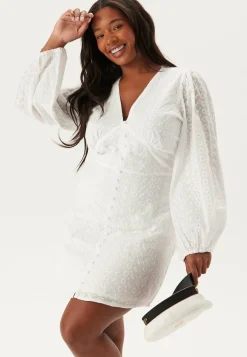 Broderie Anglaise Balloon Sleeve Dress