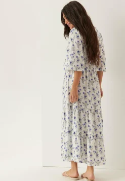 Butterfly Sleeve Maxi Dress