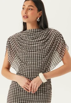 Cape Mesh Ankle Dress