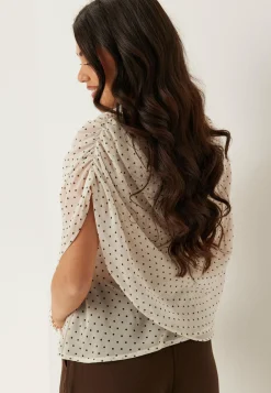 Cape Sleeveless Blouse