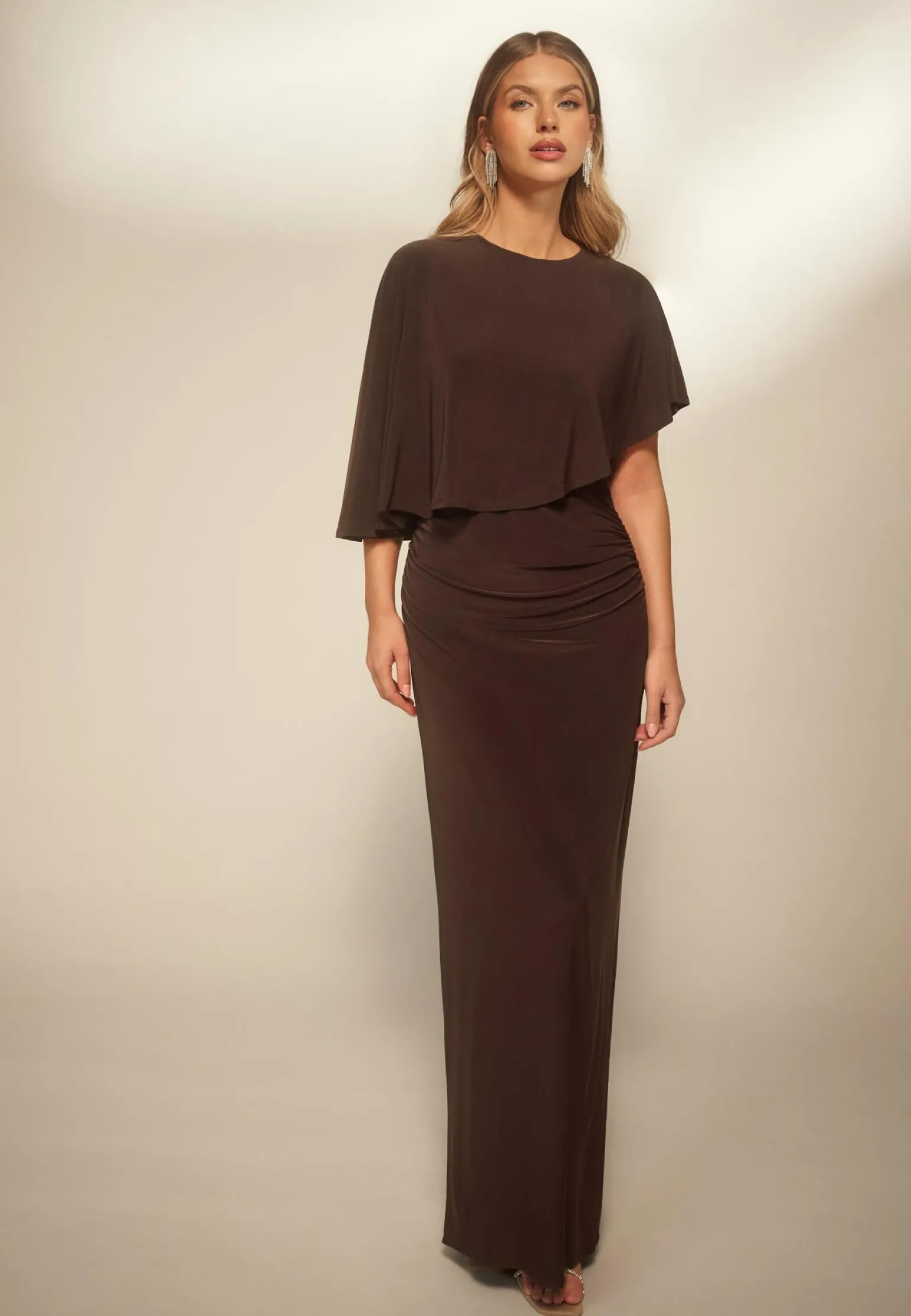 Cape Soft Maxi Dress