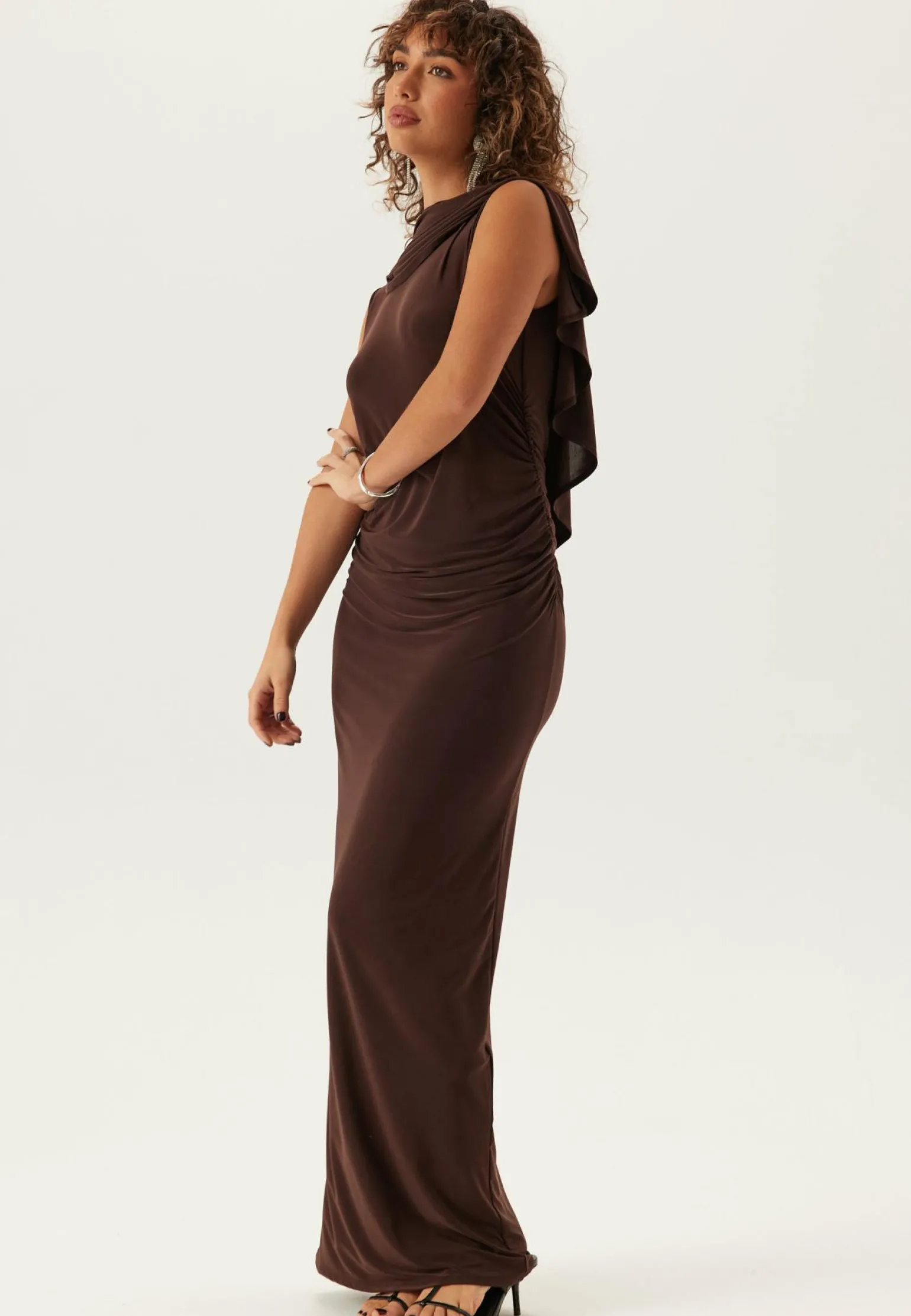 Cape Soft Maxi Dress