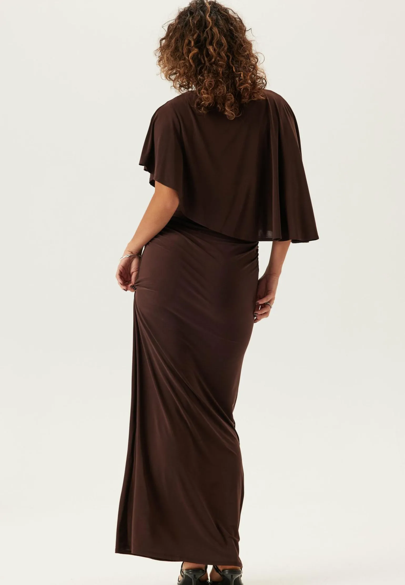Cape Soft Maxi Dress
