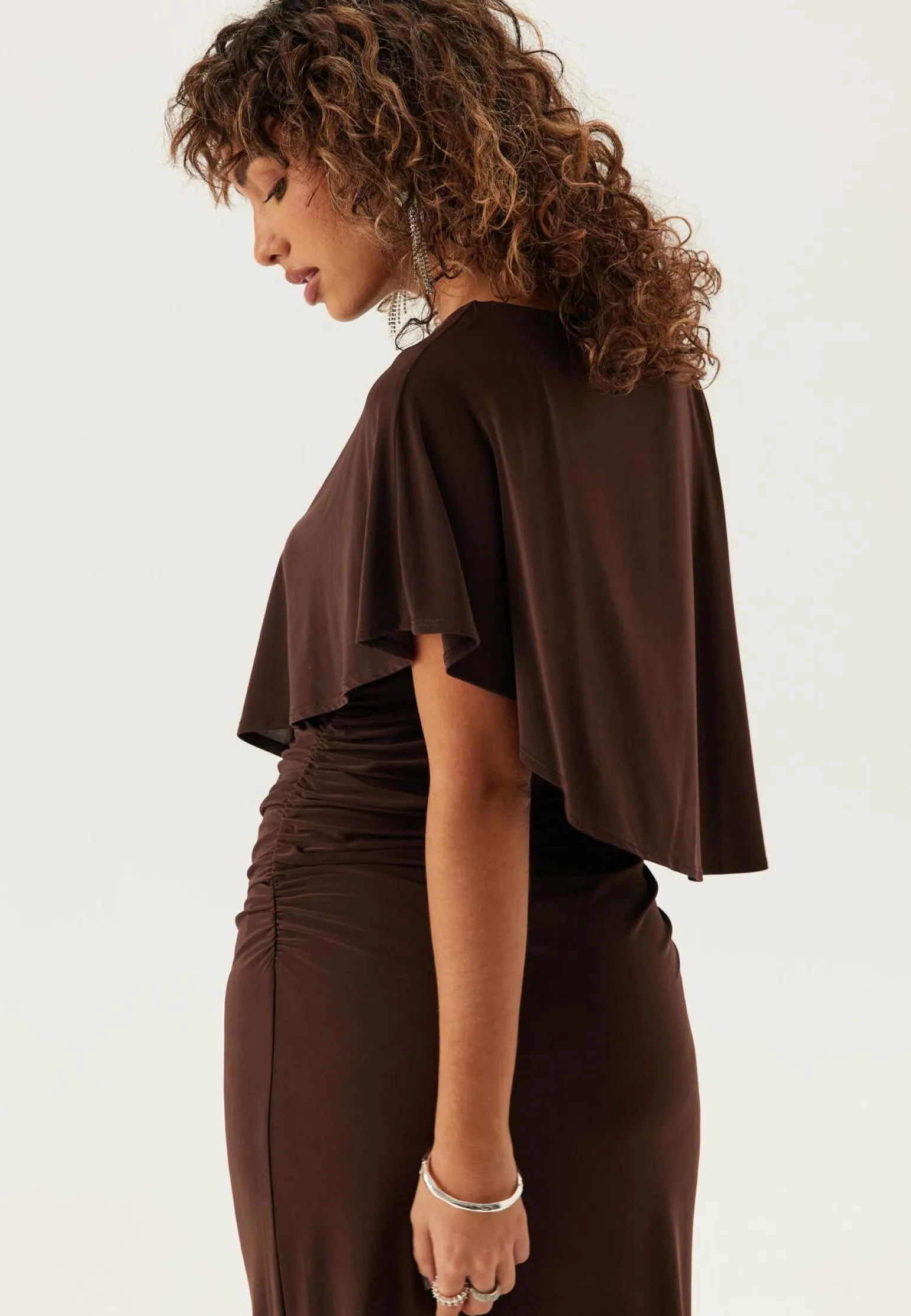 Cape Soft Maxi Dress