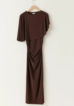 Cape Soft Maxi Dress