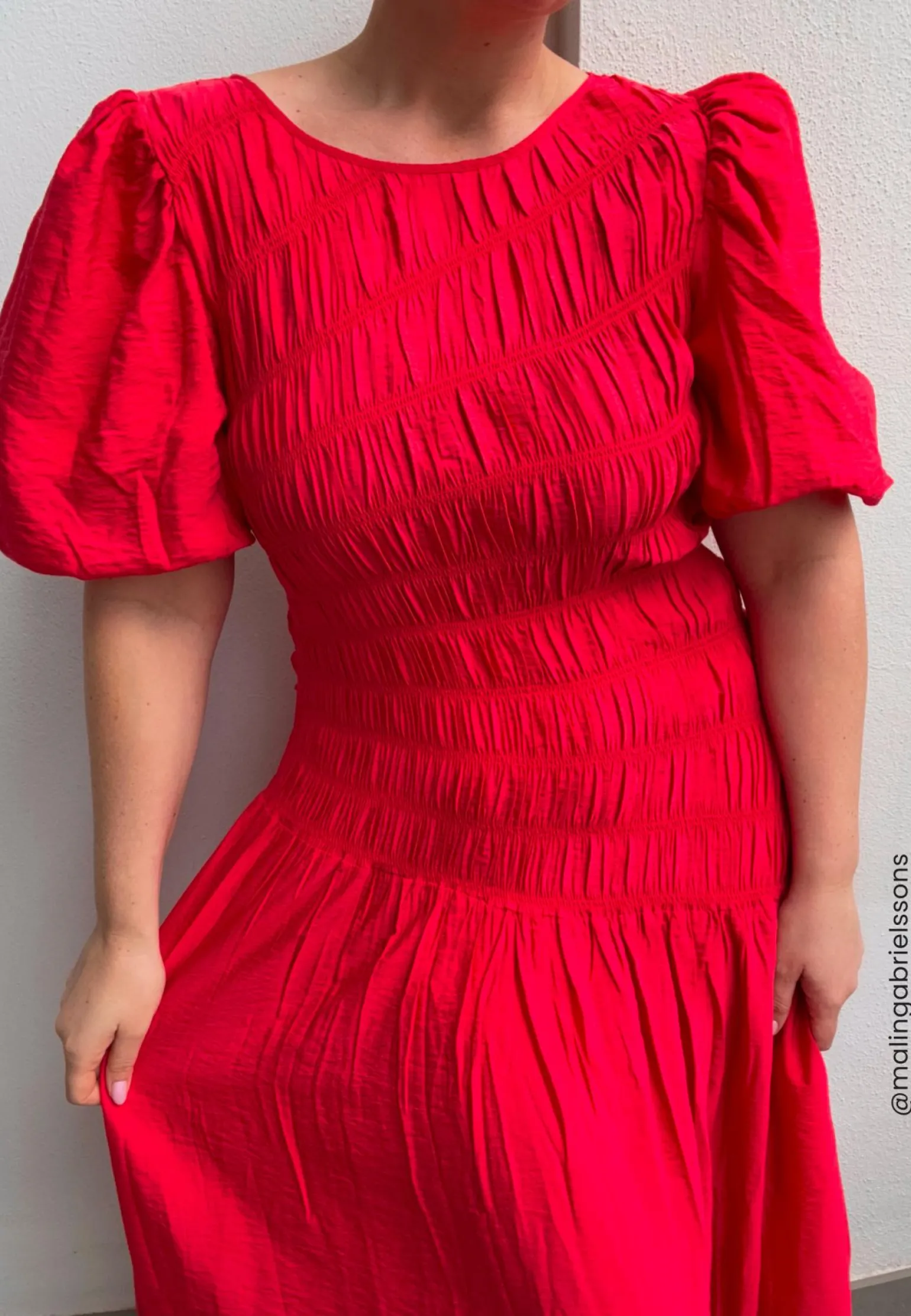 CC Puff Sleeve Smock Dress