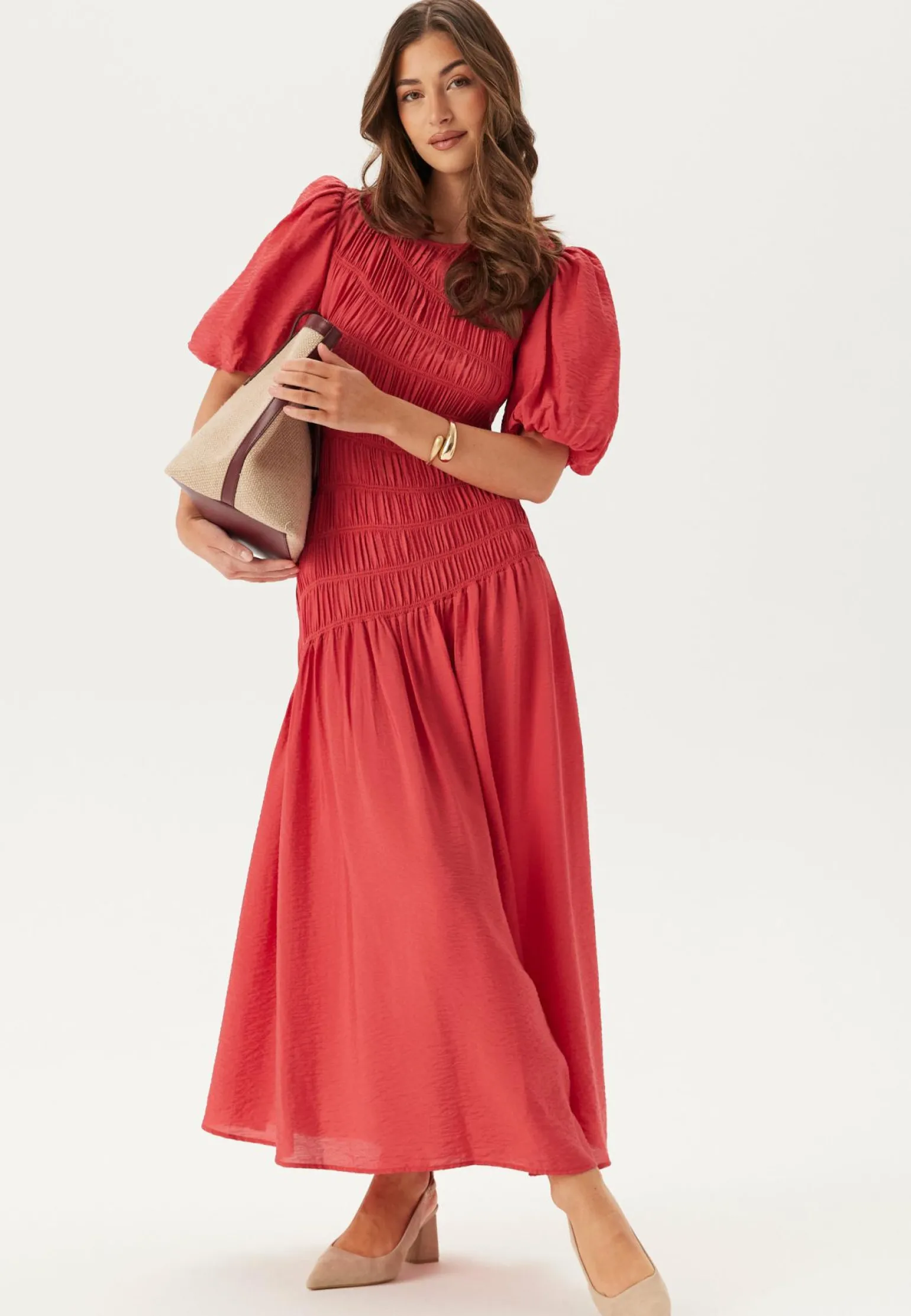 CC Puff Sleeve Smock Dress