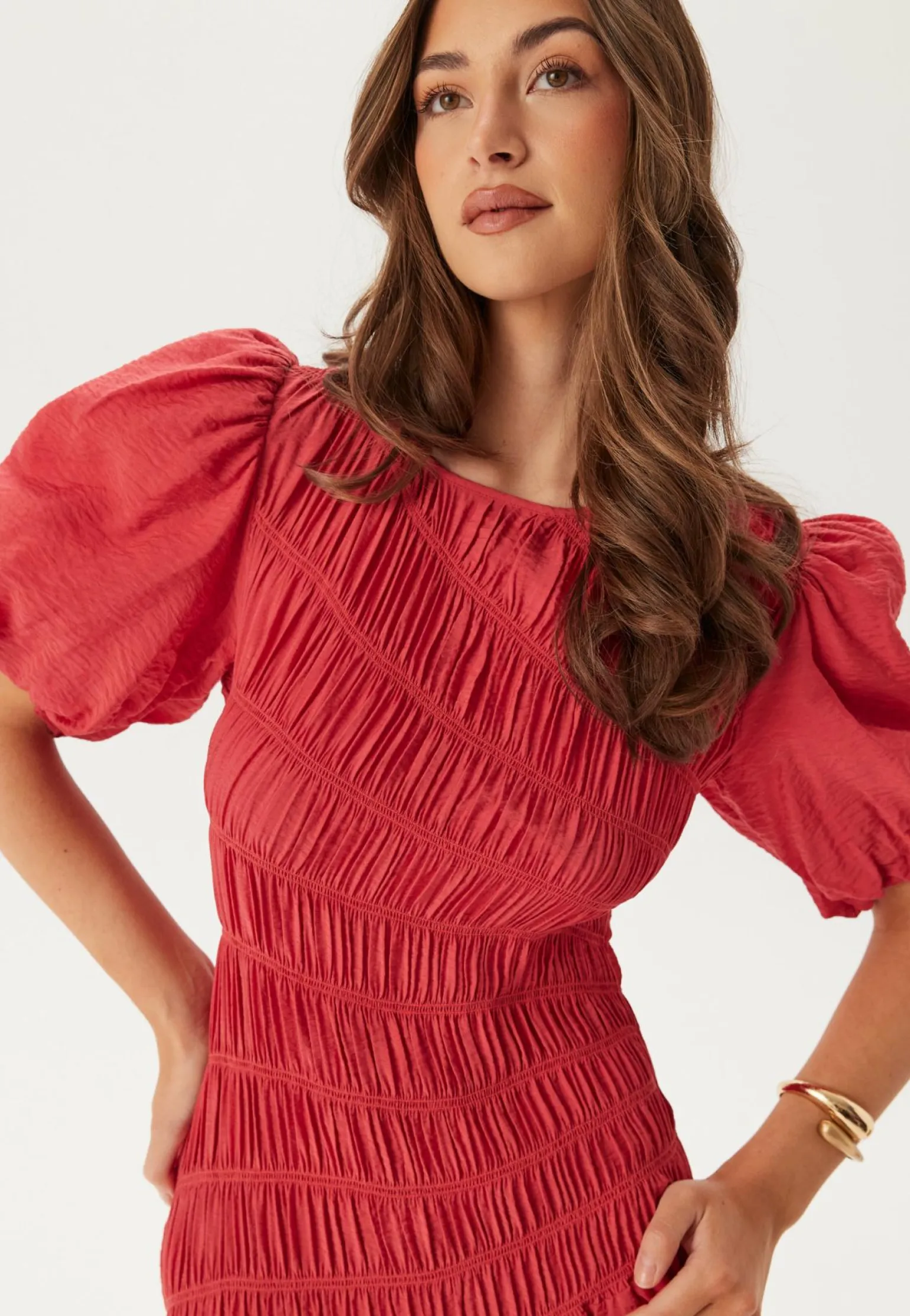 CC Puff Sleeve Smock Dress