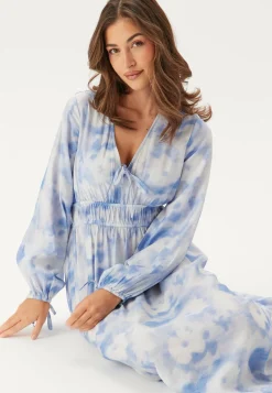 CC V-neck Viscose Strap L/S Dress