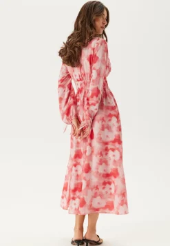 CC V-neck Viscose Strap L/S Dress