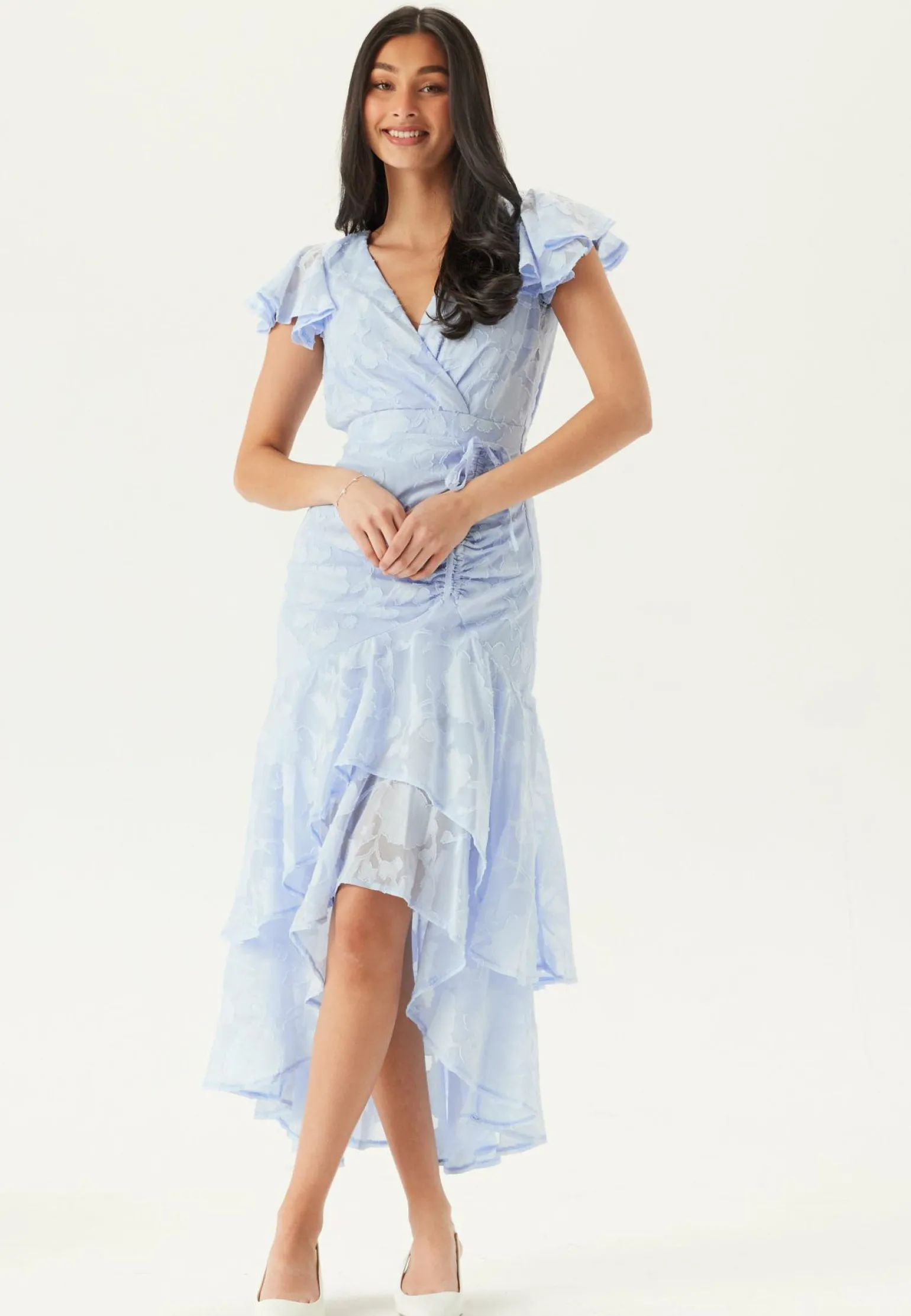 Chiffon Flutter High Low Dress