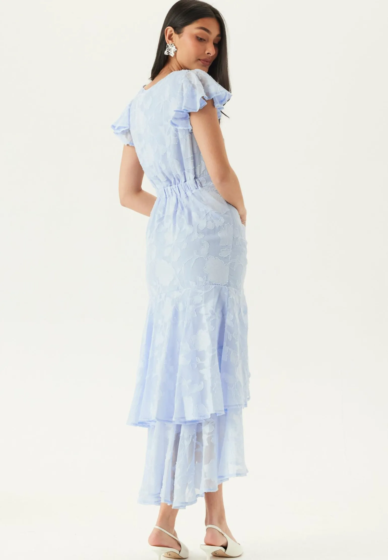 Chiffon Flutter High Low Dress