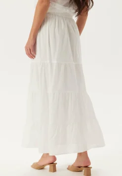 Cotton Dobby Dot Maxi Skirt