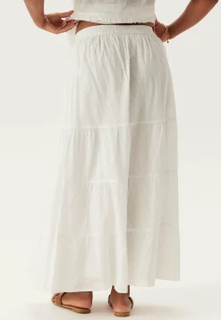 Cotton Dobby Dot Maxi Skirt