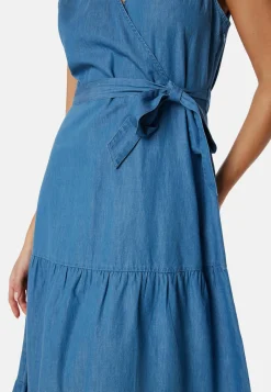 Denim Flounce Dress