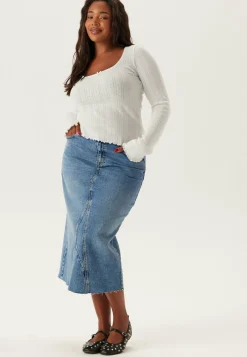 Denim Midi Skirt