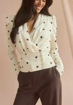 Drapy Button Blouse