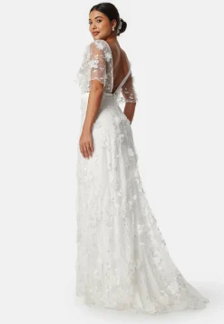 Embroidered Floral Wedding Gown