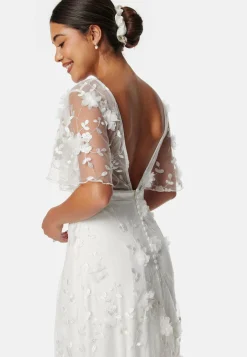 Embroidered Floral Wedding Gown