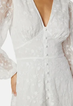 Embroidered Midi Dress