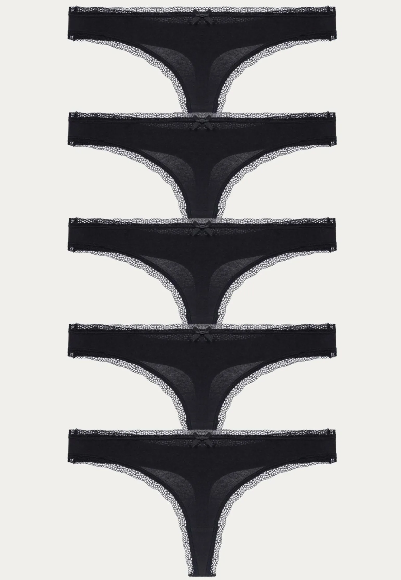 Essential Cotton Thong 5-pack