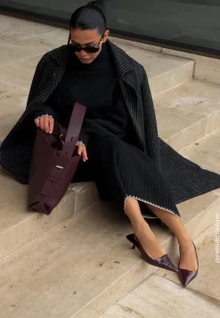 Faux Leather Tote Bag
