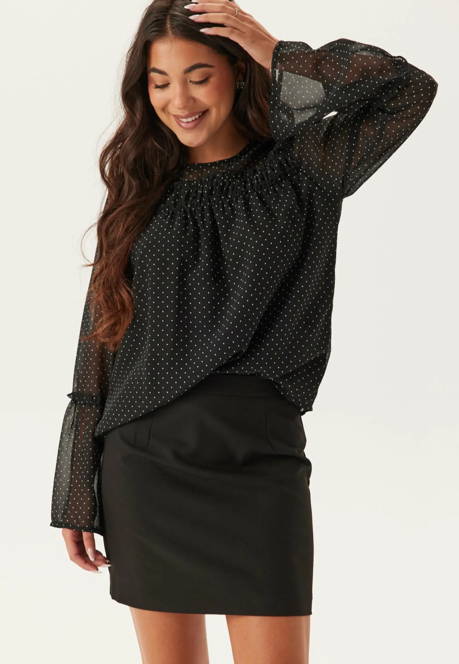 Flounce Sleeve Blouse