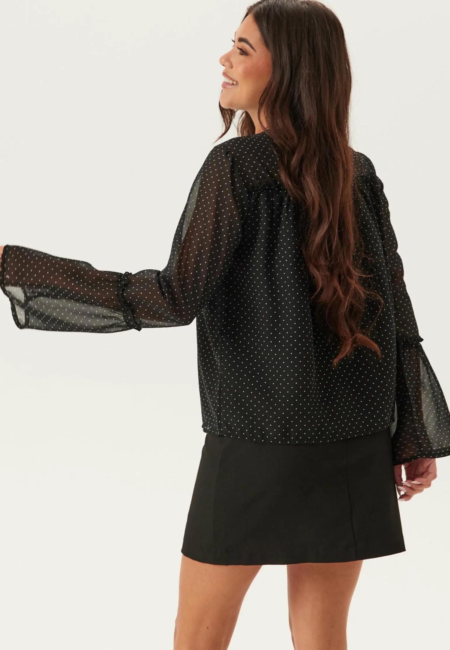 Flounce Sleeve Blouse