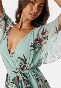 Flutter Floral Midi Dress