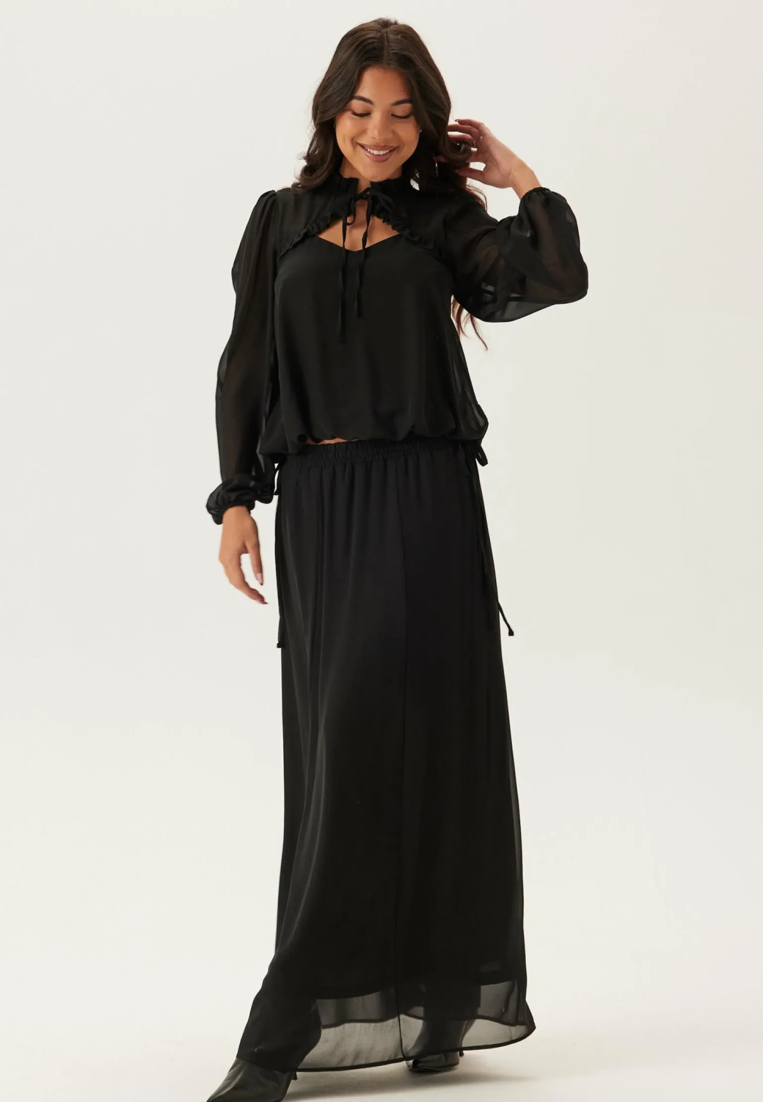 Frill Tie Blouse