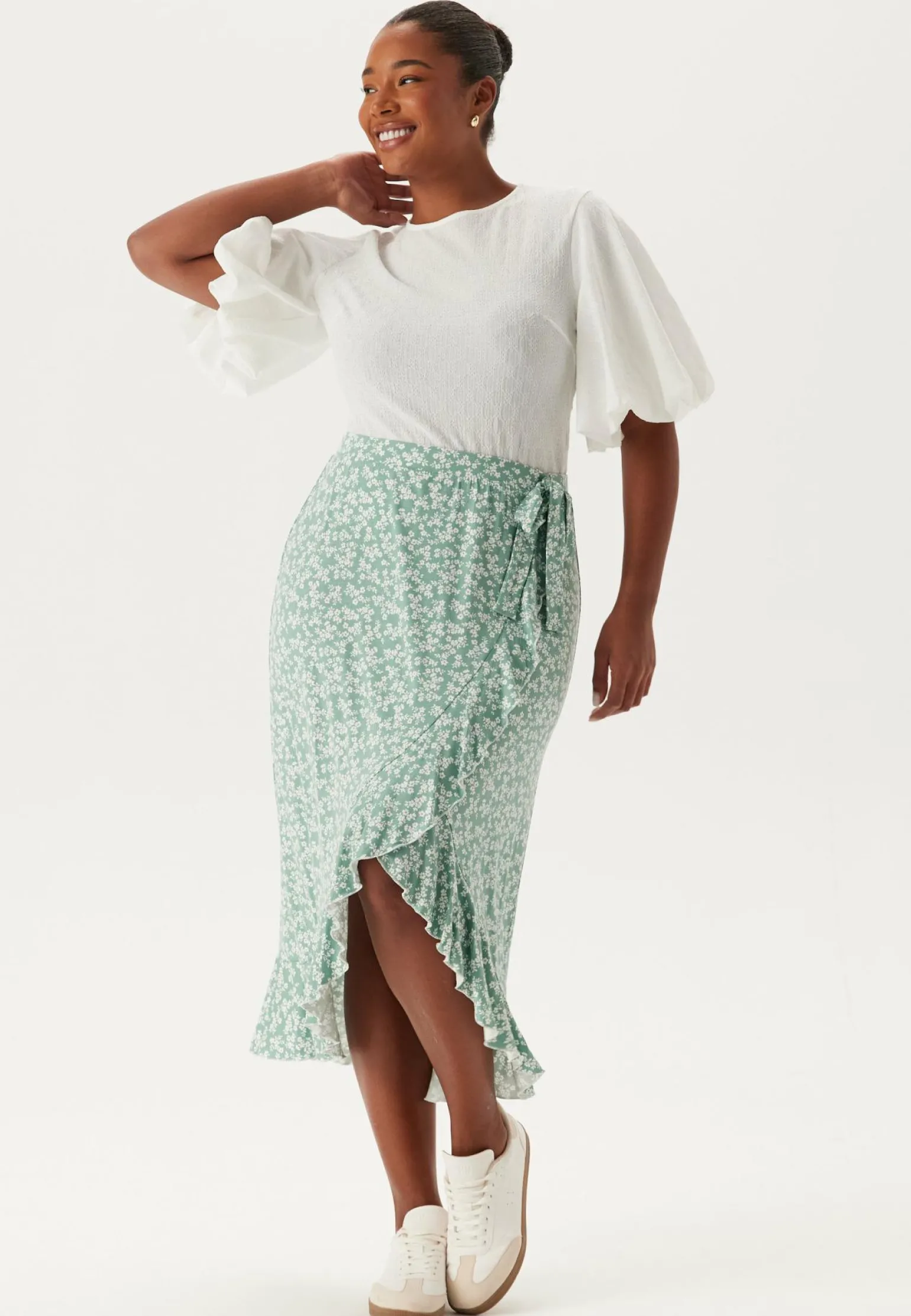 Frill Wrap Skirt