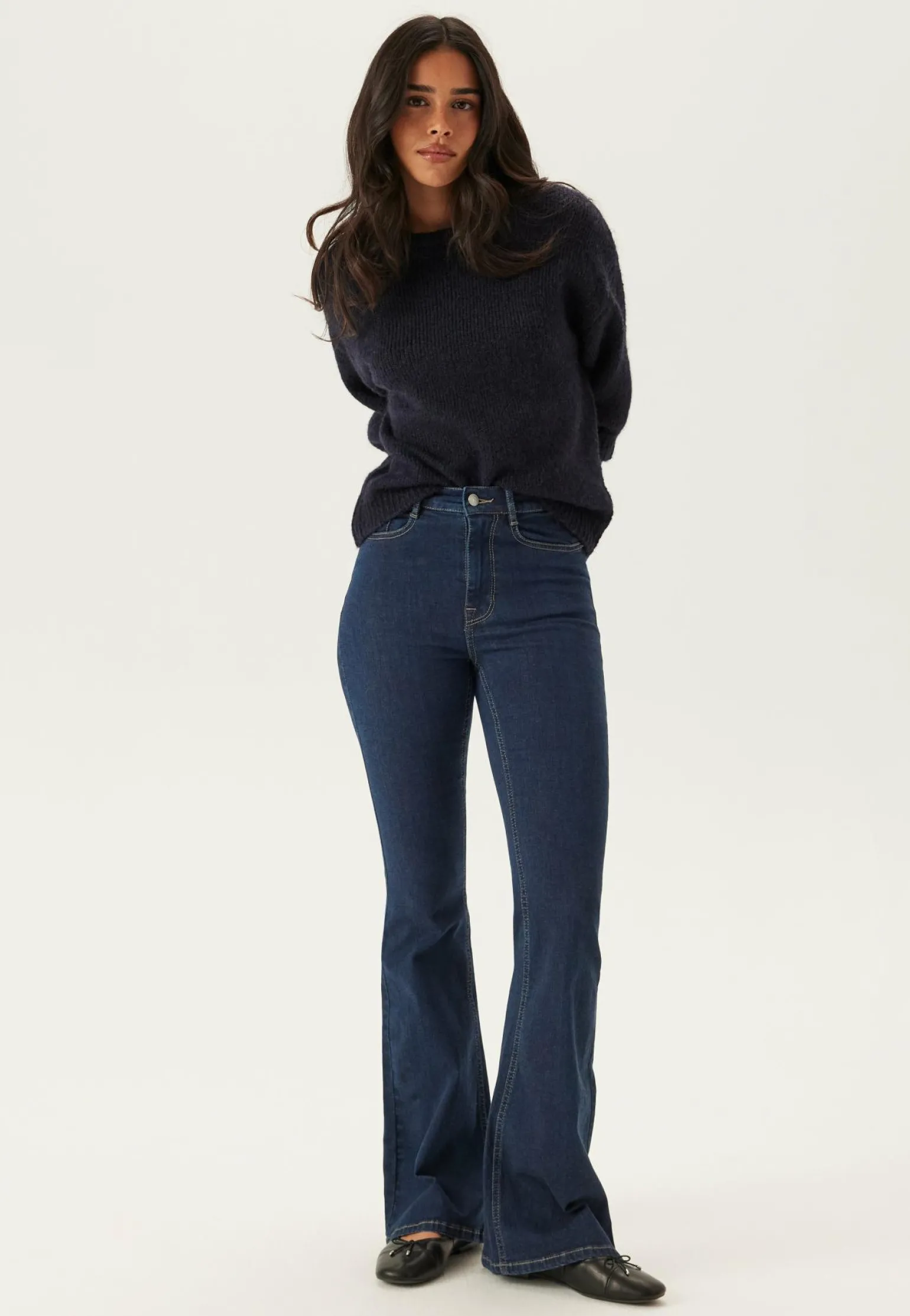 High Flare Superstretch Jeans