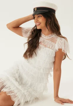 High Neck Tulle Frill Dress