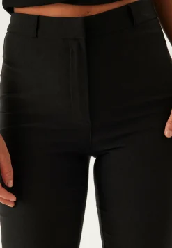 High Waist Stretchy Flared Trousers