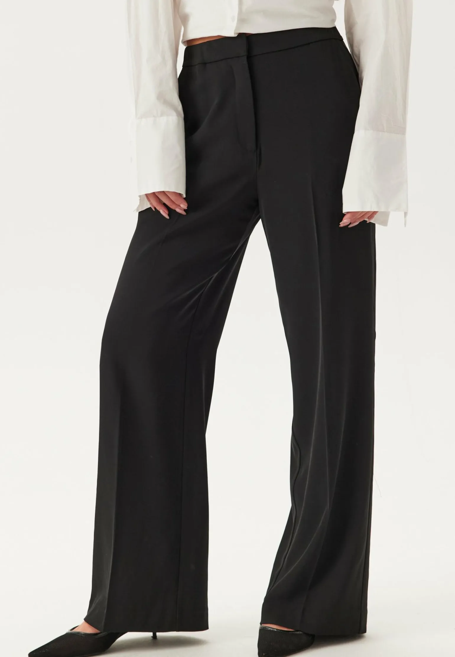 High Waist Wide Suit Pants