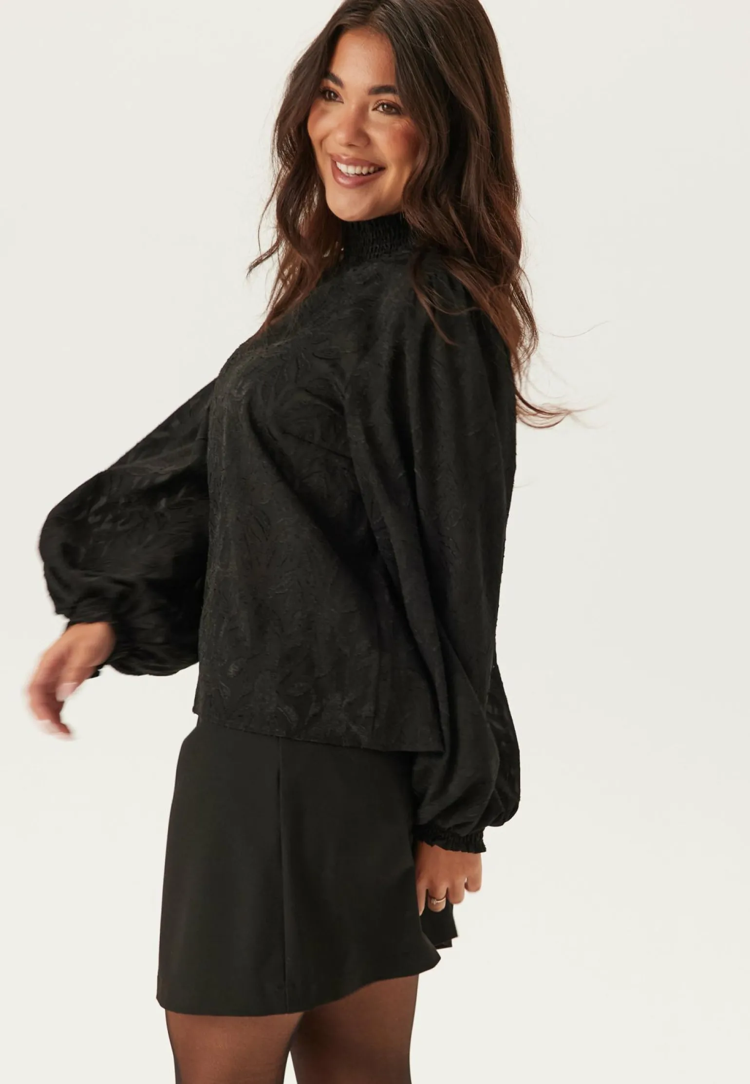 Jacquard Smock Blouse