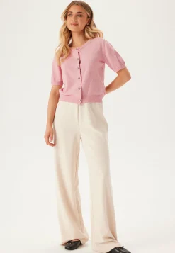 Knitted Short Sleeve Cardigan
