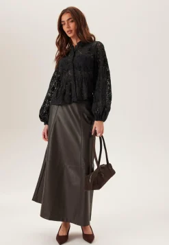 Lace Peplum Blouse