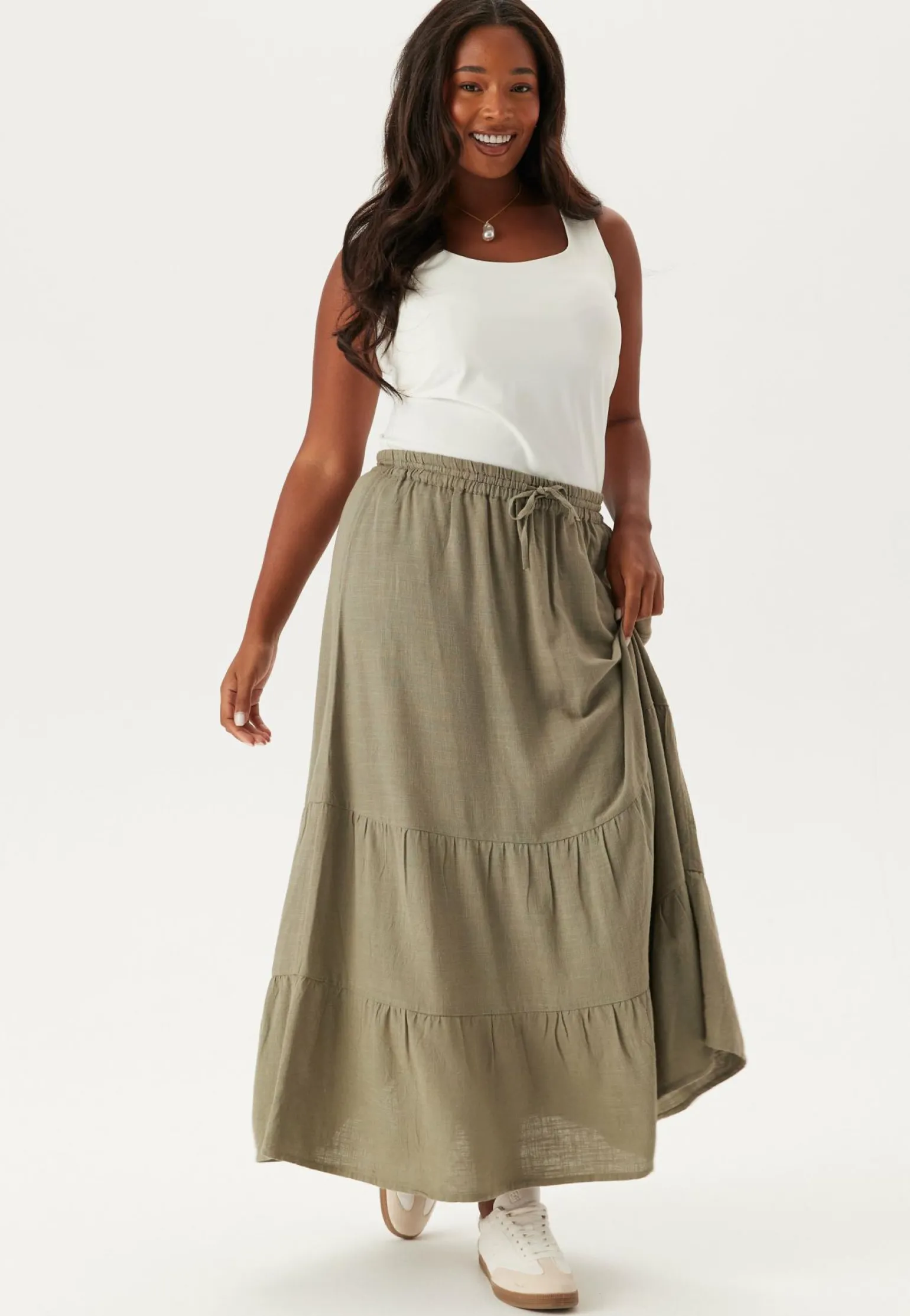 Linen Maxi Skirt