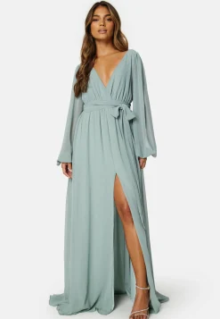 Long Sleeve Chiffon Dress